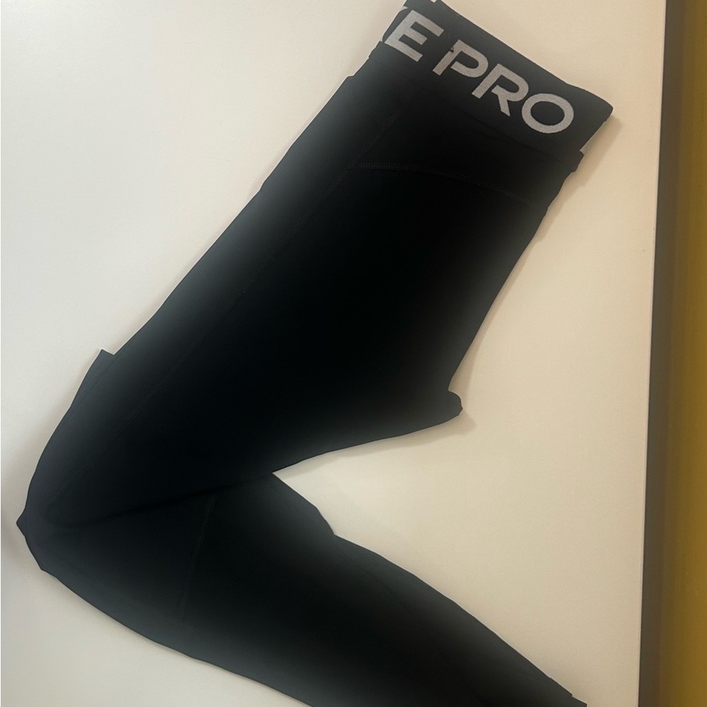NIKE Pro Black Leggings Athletic Compression Bottoms